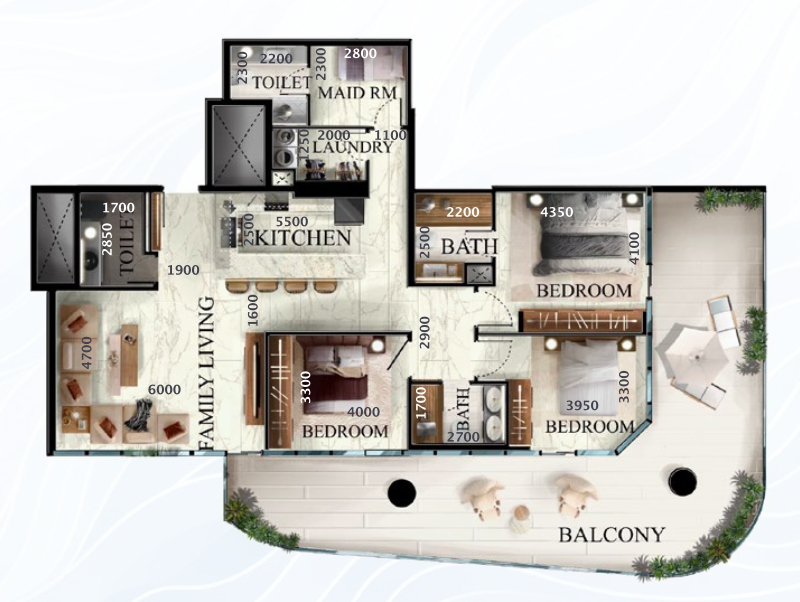 3 Bed